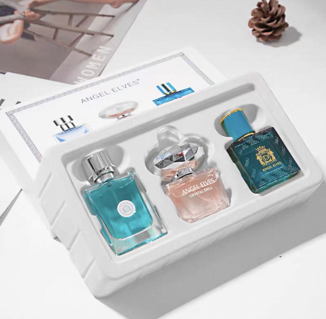 ANGEL ELVES Women's Perfume Gift Set, 3-Piece Luxury Fragrance Collection, Long-Lasting Eau de Parfum, Elegant Design, Perfect for Gifting & Daily Wear