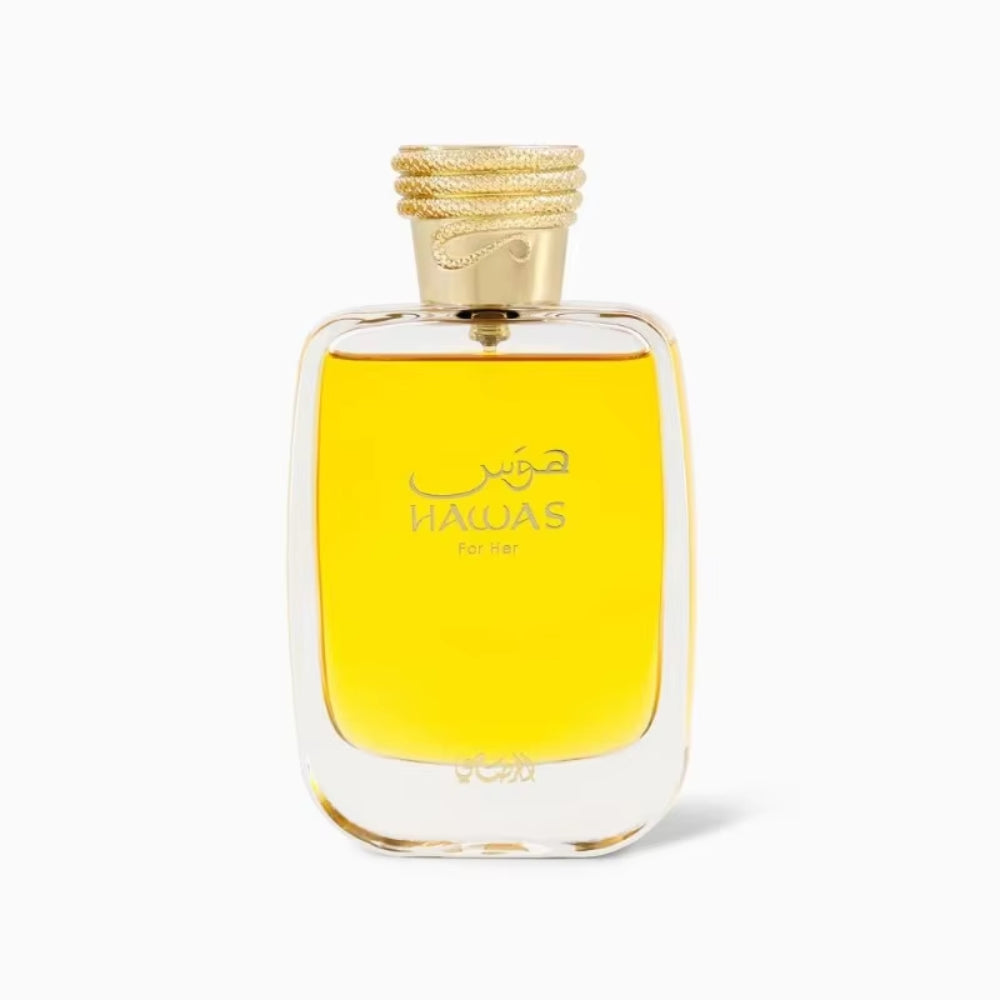 RASASI Hawas Eau de Parfum 100ML Premium Arabian Perfume for Women 3.4 Ounce Lasting Floral Pheromones Perfumes Cologne